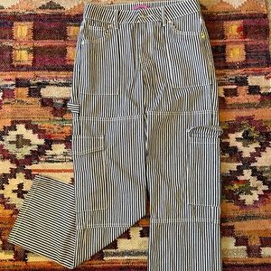 Edikted Stripped Cargo Pants